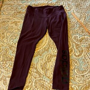 Adidas Shadow Maroon Tights Women’s 2X